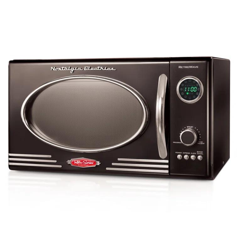 Nostalgia Retro 19" 0.9 cu ft. 800-Watt Countertop Microwave Oven