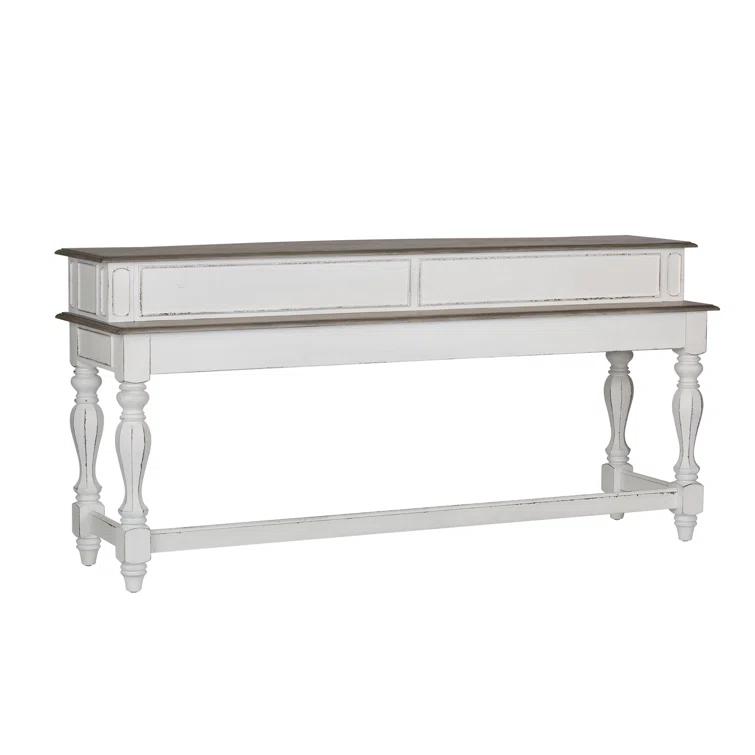 Magnolia Manor 76'' Solid Wood Console Table
