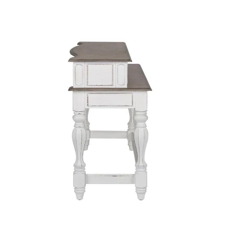 Magnolia Manor 76'' Solid Wood Console Table
