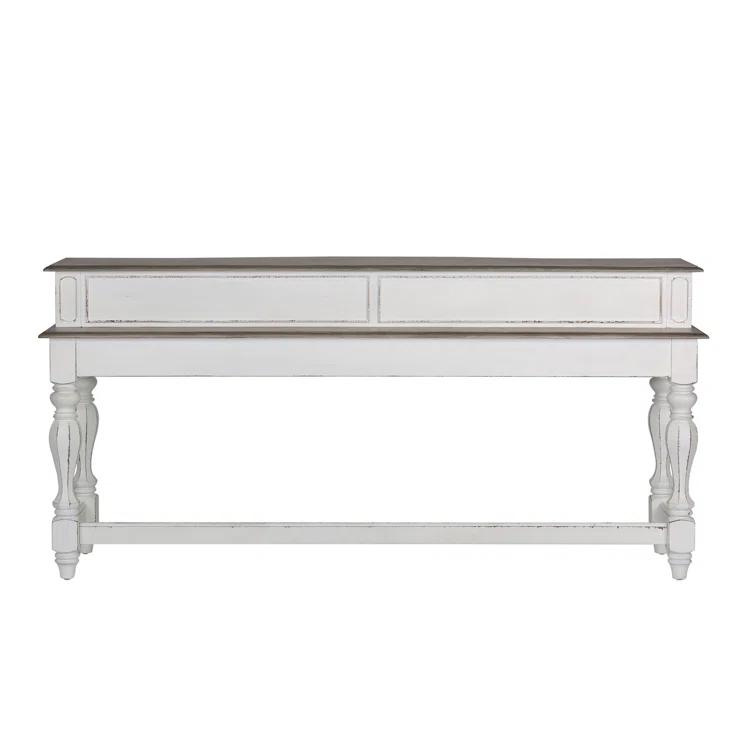 Magnolia Manor 76'' Solid Wood Console Table