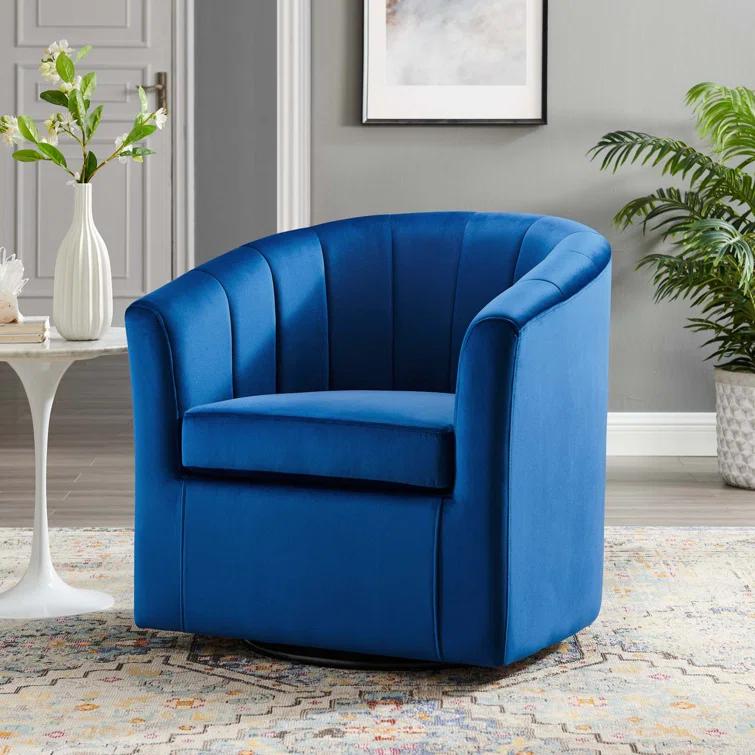 Modway Prospect Performance Velvet Swivel Armchair