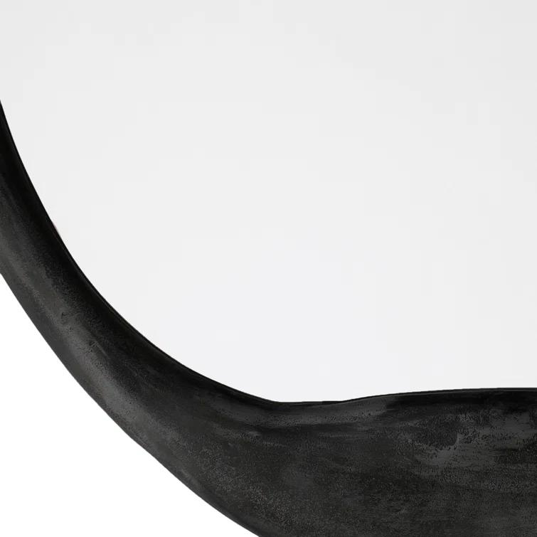 Doreen Round Mirror - Black