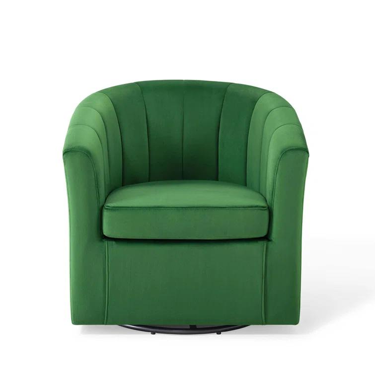 Modway Prospect Performance Velvet Swivel Armchair