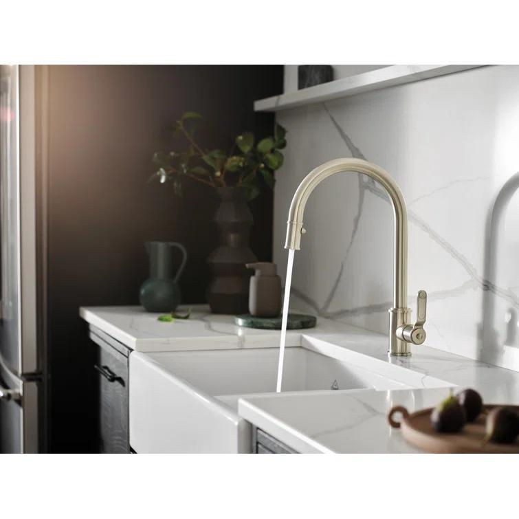 Armstrong Pull-Down Kitchen Faucet With C-Spout