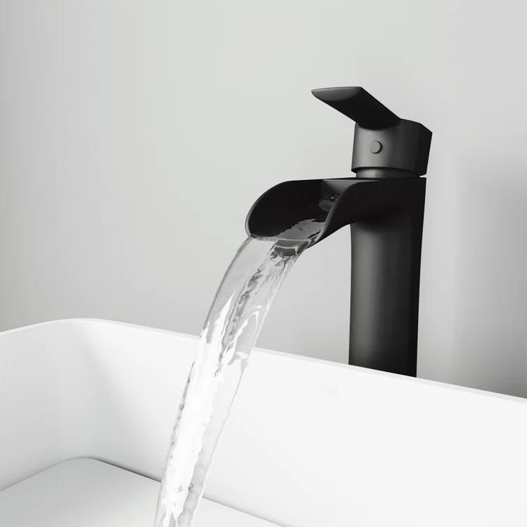Niko 11" H Single Handle Vessel Sink Bathroom Faucetwith Pop-up Drain