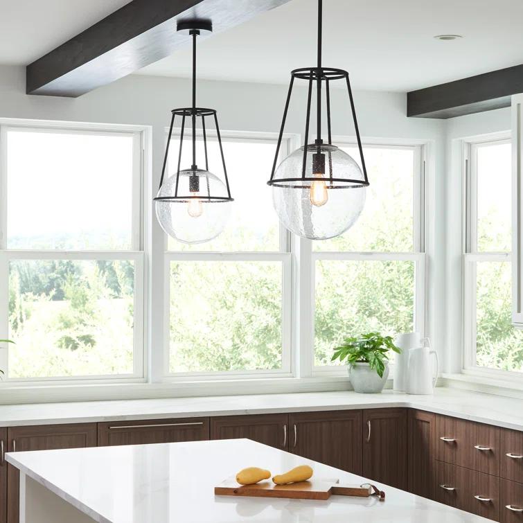 Atlas 1 - Light Aged Iron Single Pendant