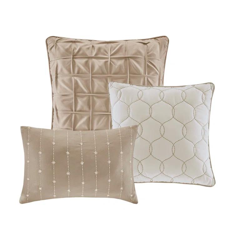 Madison Park Walter 7 Piece Printed Weave Seersucker Comforter Set