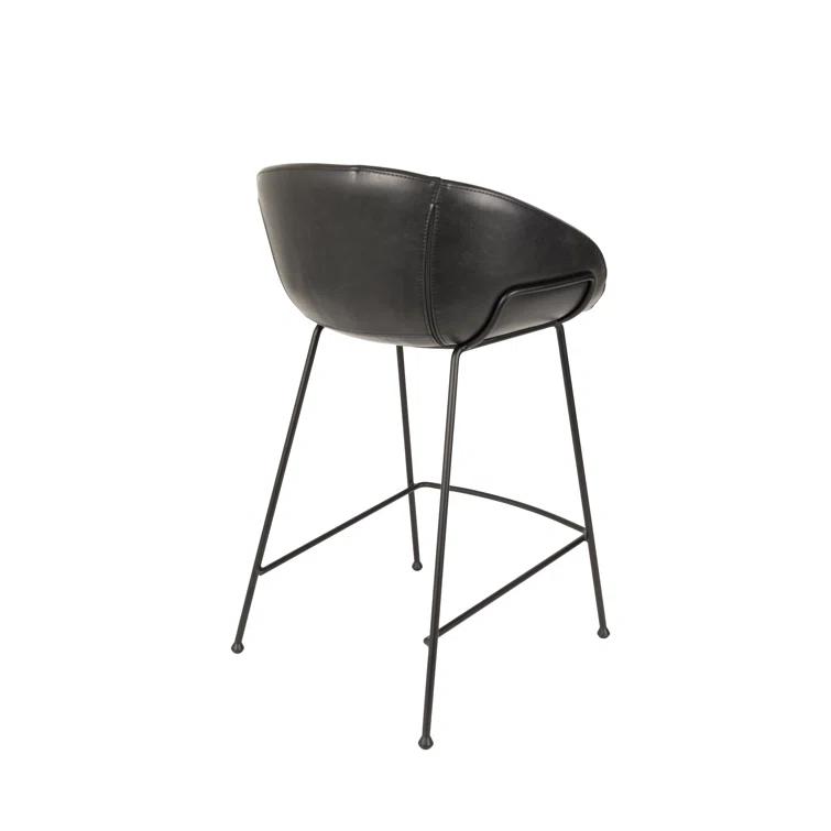 Feston Upholstered Counter Stool with Metal Frame