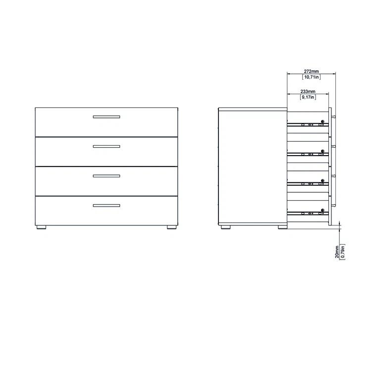 Gianna 31.57'' W 4 - Drawer Dresser