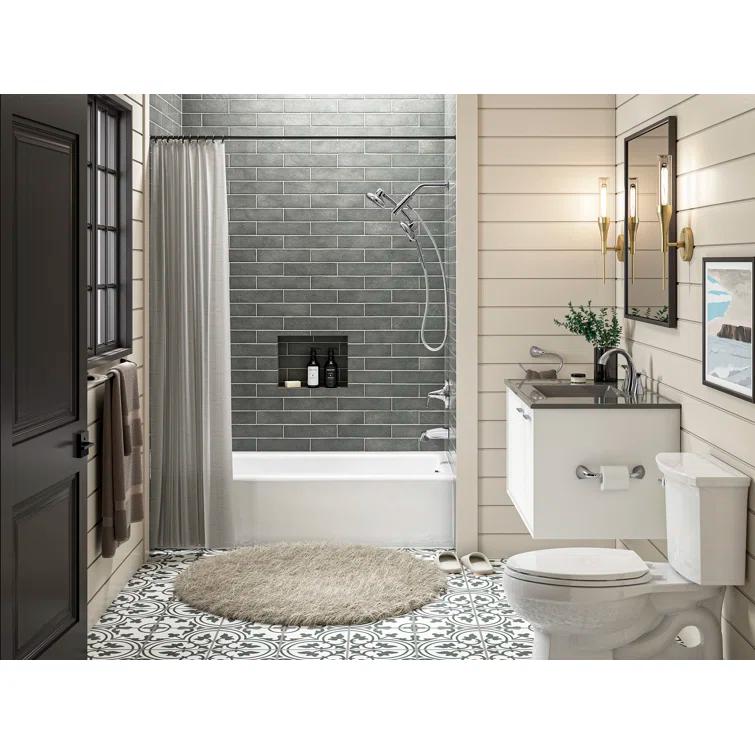 Bellwether® 60" x 30.25" Alcove Soaking Cast Iron Bathtub