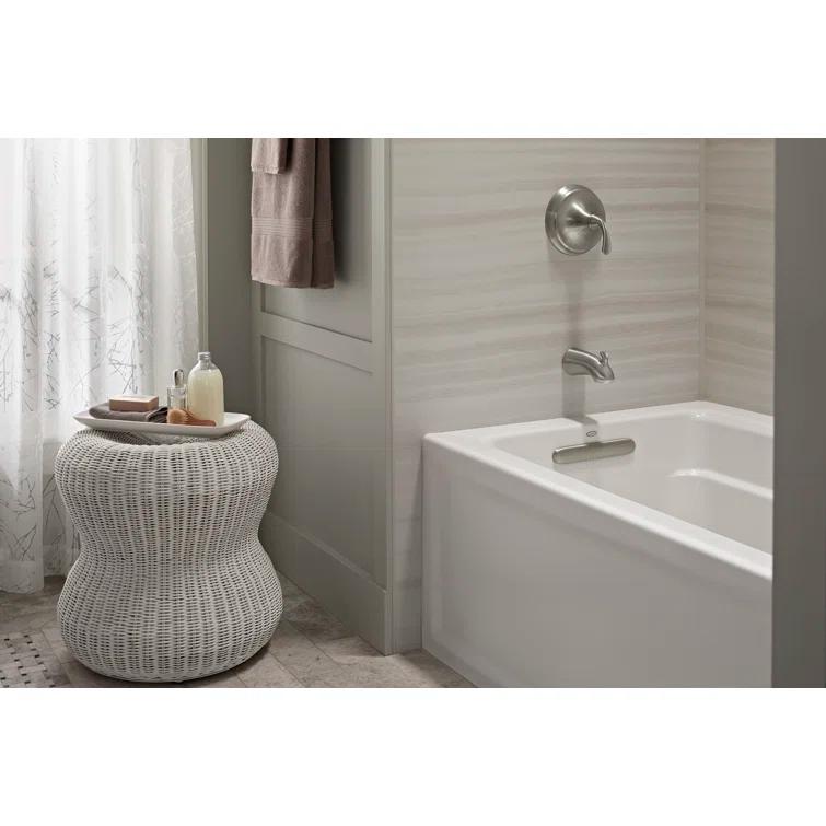 Archer® 60" x 32" Acrylic Alcove Soaking Bathtub with Comfort Depth