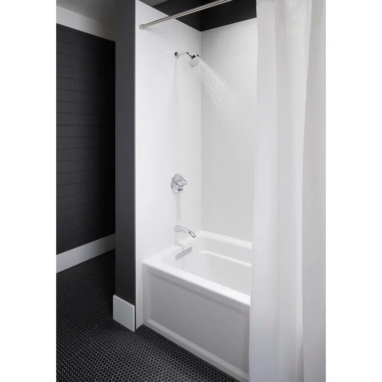 Archer® 60" x 32" Acrylic Alcove Soaking Bathtub with Comfort Depth