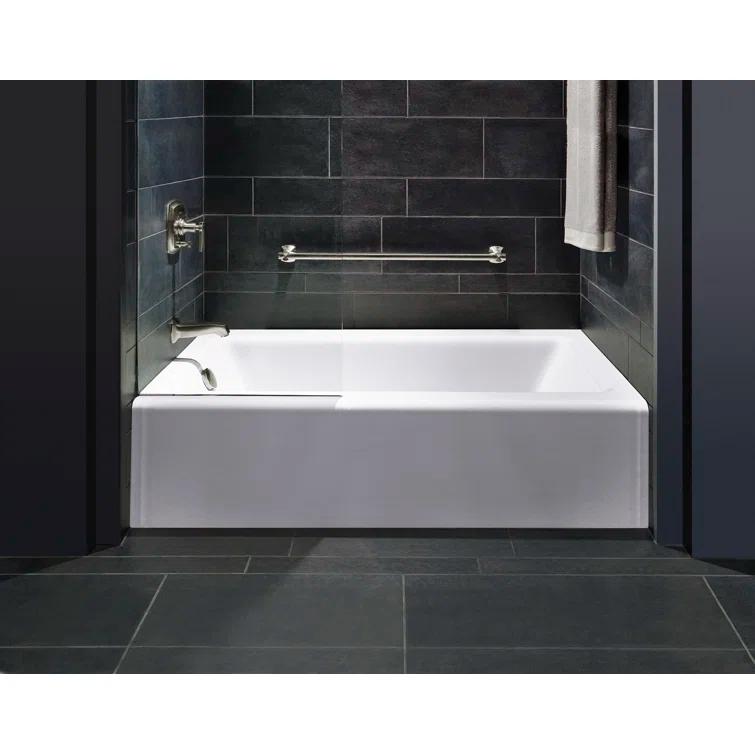 Kohler Avec 60 In. X 32 In. Alcove Bath, Right Drain K-25831-RA-0