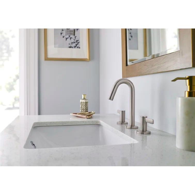 Amalfi Widespread Bathroom Faucet with Drain Assembly