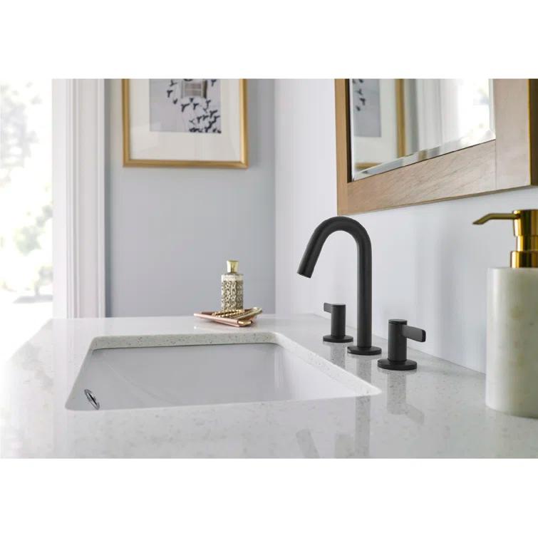 Amalfi Widespread Bathroom Faucet with Drain Assembly