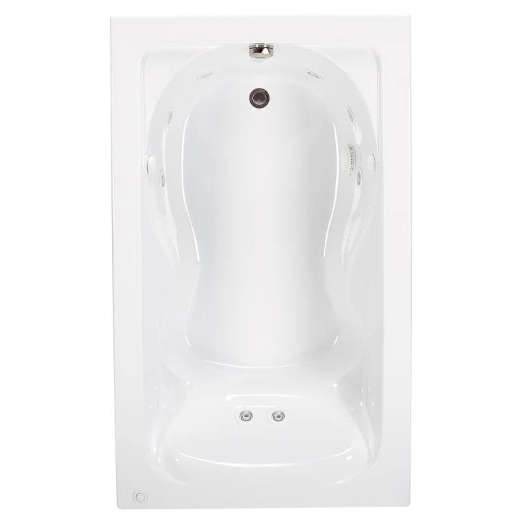 Cadet 72'' x 42'' Freestanding Whirlpool Bathtub