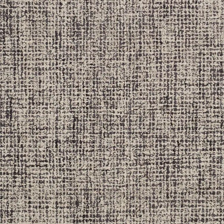Hand-Tufted Blue and Gray Wool Rectangular Rug