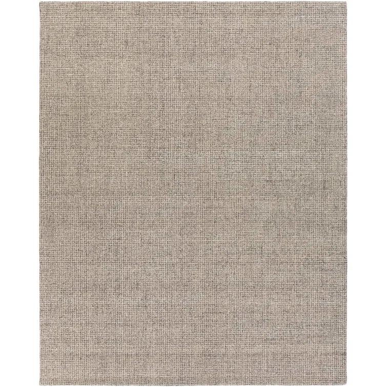 Handmade Gray Wool Rectangular 8' x 10' Tufted Area Rug