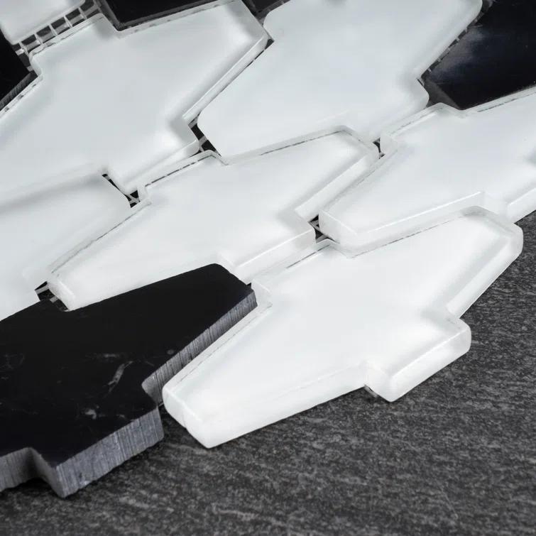 Supreme Tile Crossroads 10.25'' W X 10.75'' Natural Stone/Glass Random Wall Tile