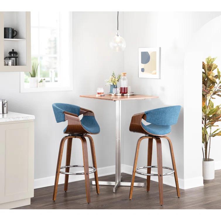 Lariah Swivel Upholstered Counter Stool