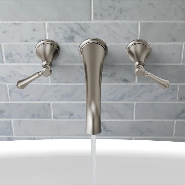 Cassidy Double Handle Wall Mounted Tub Spout Trim