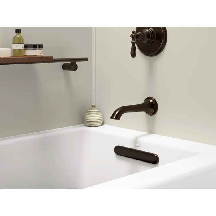 Underscore 60" x 30" Rectangular Alcove Soaking Bathtub with Integral Apron