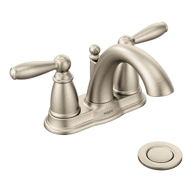 Moen Brantford Centerset Bathroom Faucet with Drain Assembly