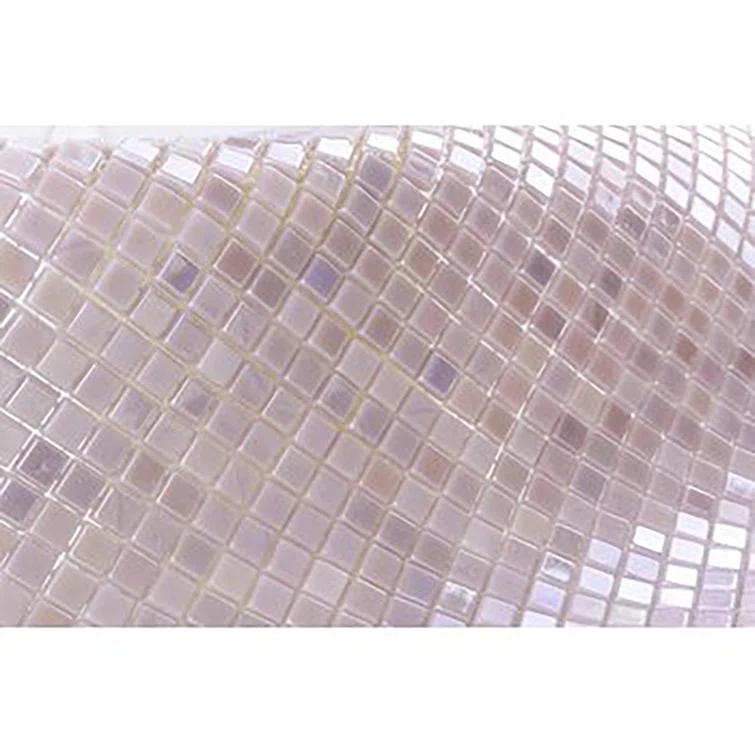 Galaxy 0.3125 in. x 0.3125 in. Iridescent Glass Pressed Edge Tiny Square Mosaic Wall Pool & Floor Tile