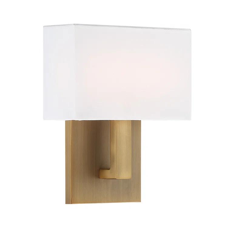 WAC Lighting dweLED, Manhattan 7in LED Fabric Wall Sconce 2700K in Black