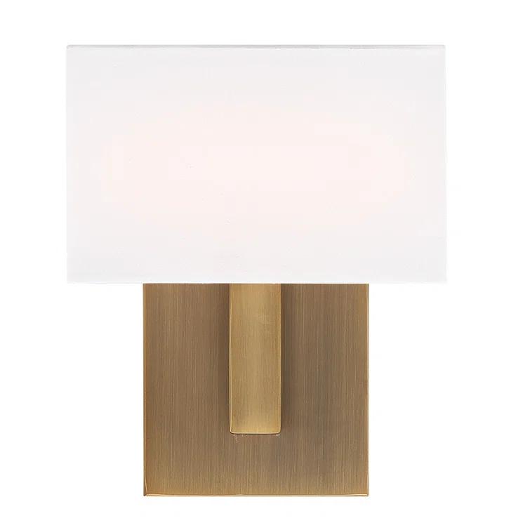WAC Lighting dweLED, Manhattan 7in LED Fabric Wall Sconce 2700K in Black