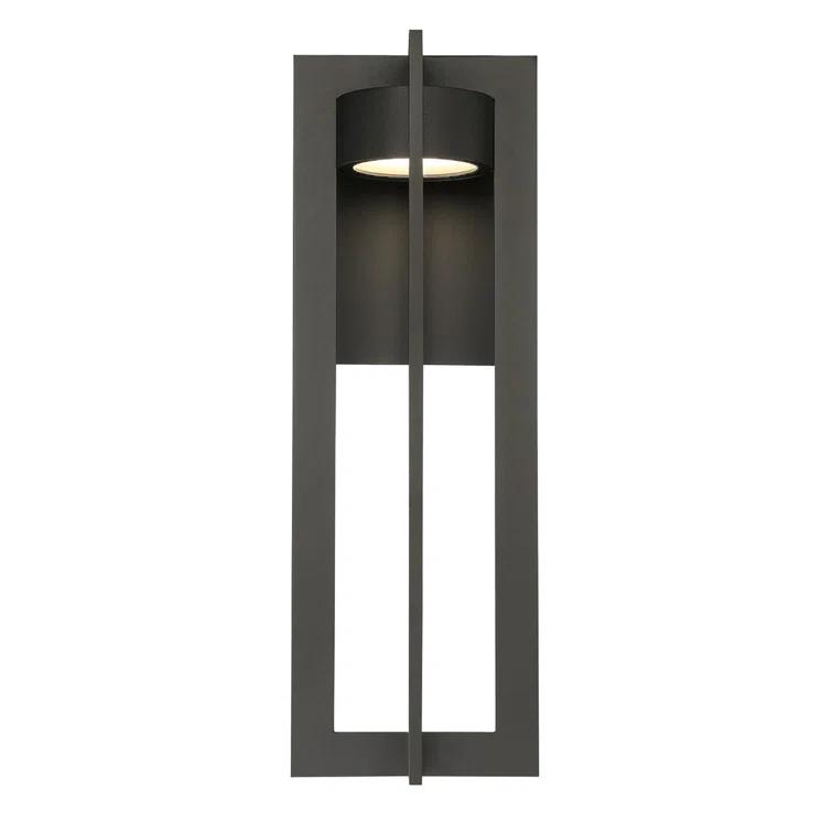 WAC Lighting Chamber 16" 1-Light Aluminum Indoor/Outdoor Wall Light in Bronze