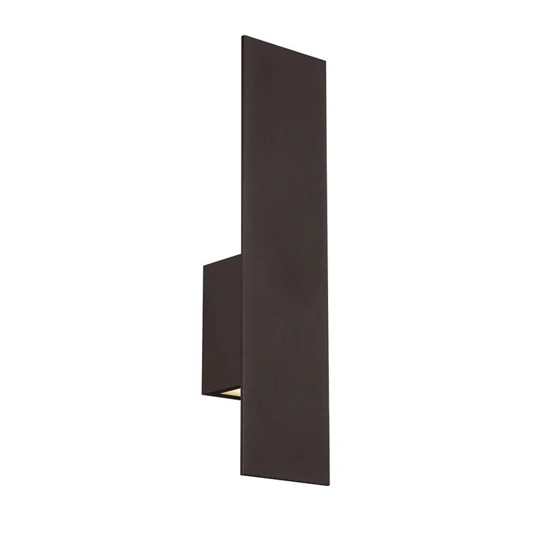 WAC Lighting Icon 20" 2-Light Aluminum Indoor and Outdoor Wall Light in Bronze