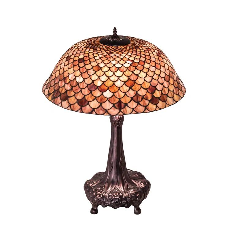 Meyda Lighting Meyda Tiffany & Stained Glass Metal Table Lamp