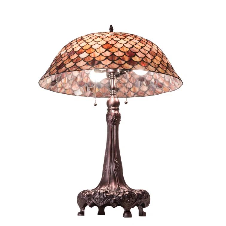 Meyda Lighting Meyda Tiffany & Stained Glass Metal Table Lamp