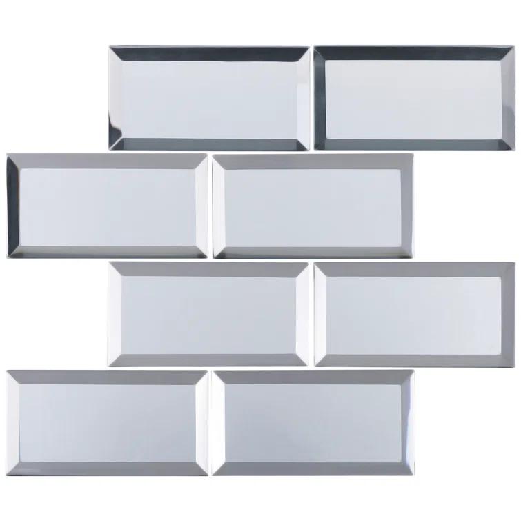Reflection 3" x 6" Glass Mosaic Wall Tile