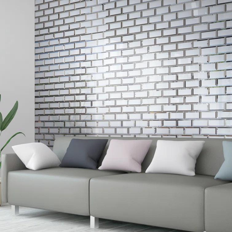 Reflection 3" x 6" Glass Mosaic Wall Tile