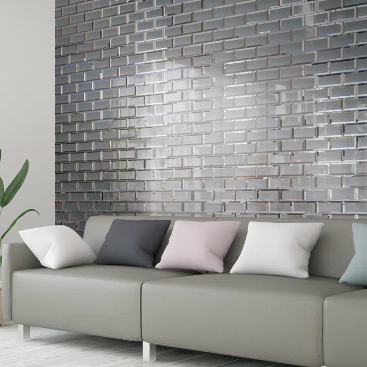 Reflection 3" x 6" Glass Mosaic Wall Tile