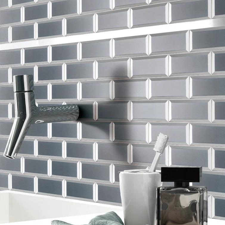 Reflection 3" x 6" Glass Mosaic Wall Tile