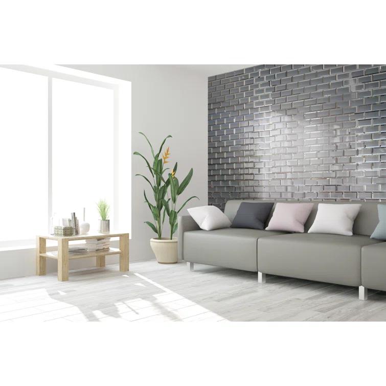 Reflection 3" x 6" Glass Mosaic Wall Tile