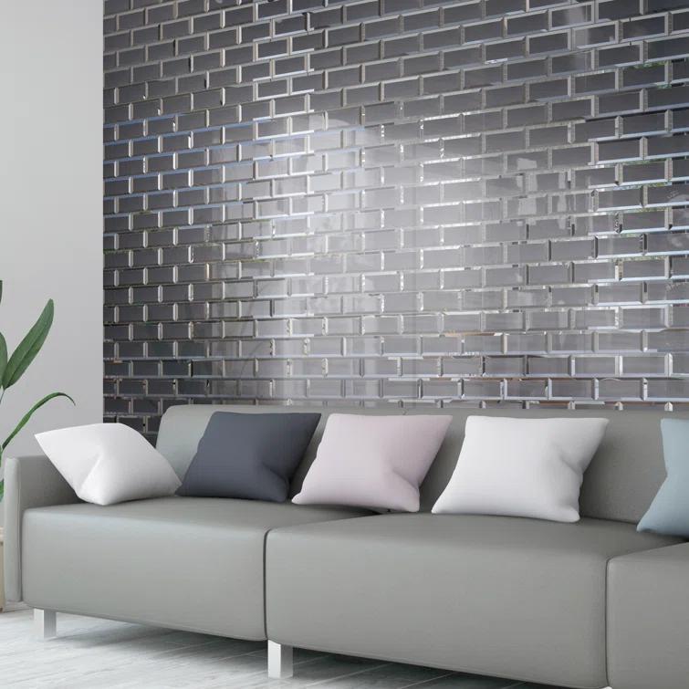 Reflection 3" x 6" Glass Mosaic Wall Tile