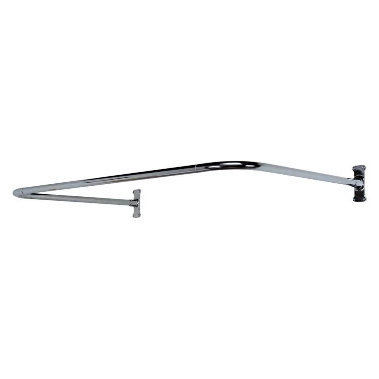 Adjustable Curved Fixed Shower Curtain Rod