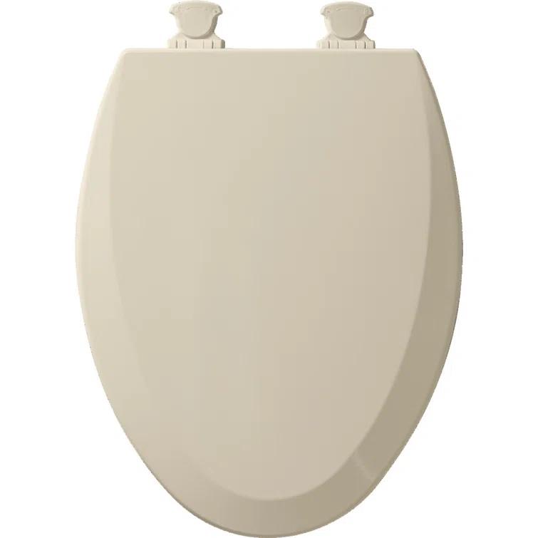 Bemis 1500EC Toilet Seat with Easy Clean & Change Hinges, Durable Wood