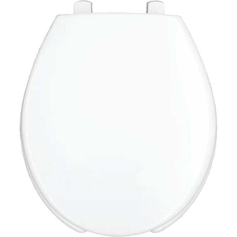7750TDG Commercial Heavy Duty Open Front Toilet Seat, Never Loosens, ROUND, Plastic, White