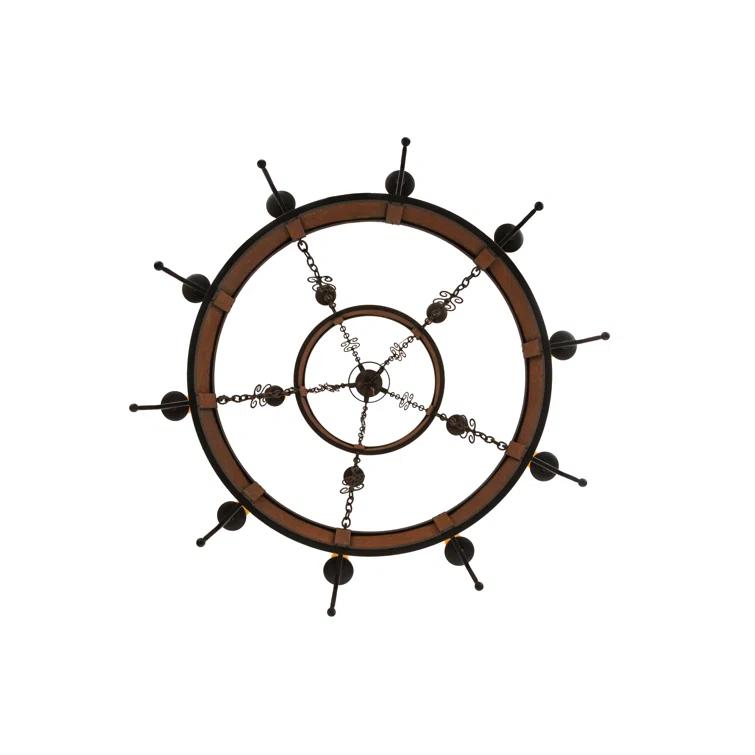 Toscano 48" Bronze Two-Tier Candle Chandelier