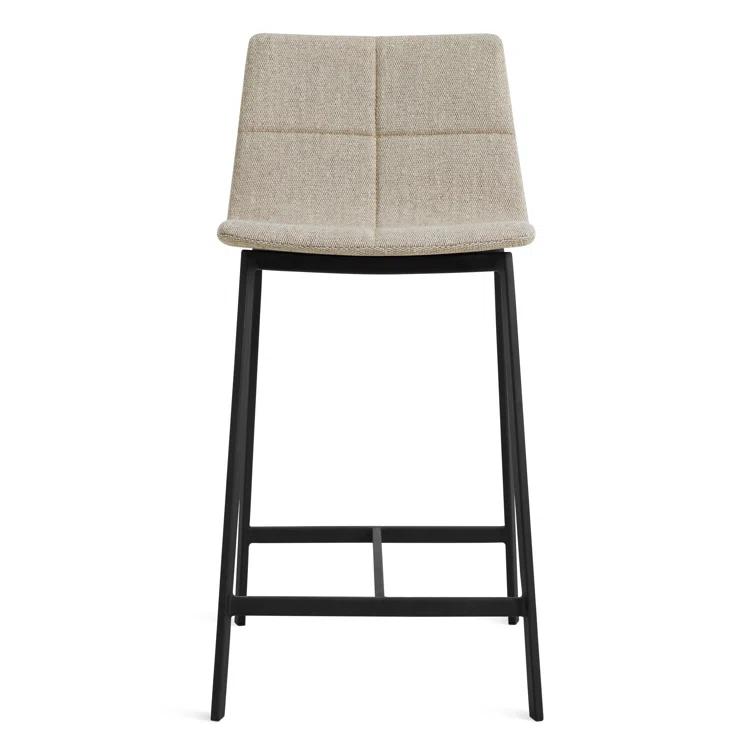 Blu Dot Between Us Upholstered Counter Stool with Metal Frame