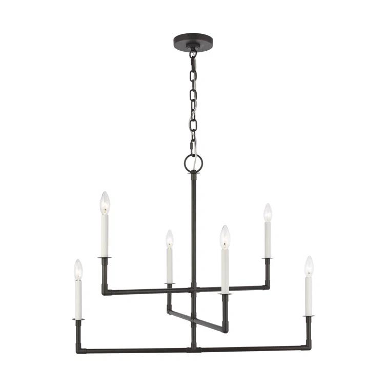 Brayden Studio® Jachin 6 - Light Dimmable Modern Linear Chandelier