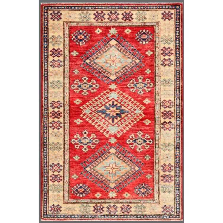 Pasargad One-of-a-Kind 3'2" X 4'9" New Age Wool Area Rug in Rust