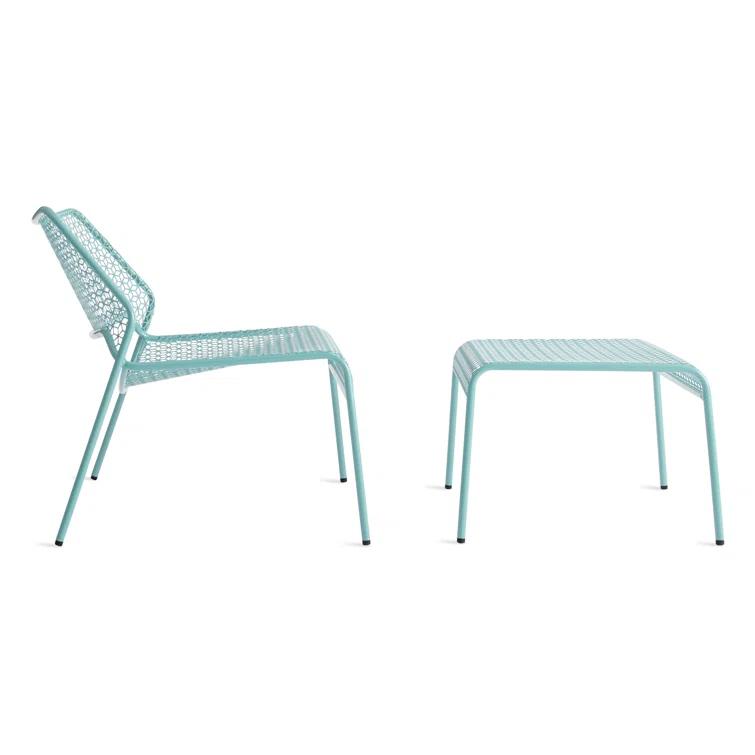 Hot Mesh Powder Coated Steel Outdoor Armless Lounge Chair