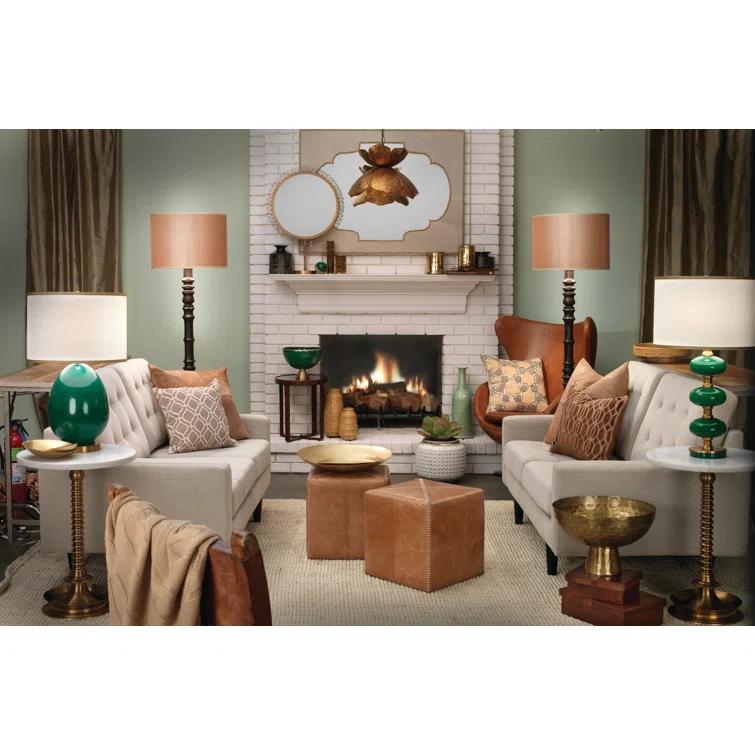 Jamie Young Company Leather Pouf