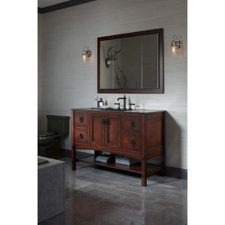 KOHLER Verdera® Aluminum Triple-Door Medicine Cabinet, Frameless with Adjustable Shelves